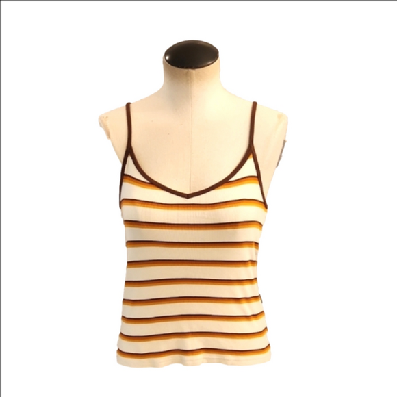Womens Volcom striped spagetti strap tank size S. - Picture 1 of 12
